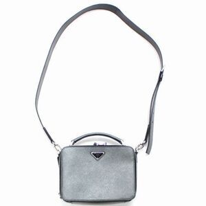 PRADA Saffiano Travel Bag Gray